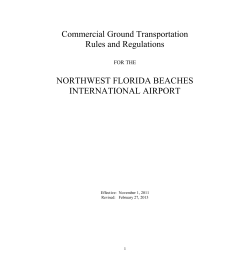Commercial Ground Transportation Rules and Regulations
