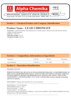 Product Name : LEAD CHROMATE