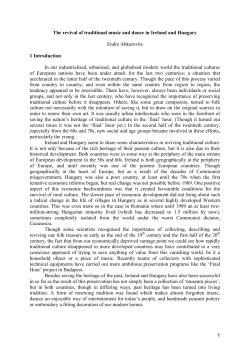 Folk Revival in Ireland and Hungary