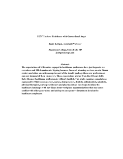 GEN Y Infuses Healthcare with Generational Angst