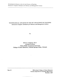 Technological Advances in the A11 and Science of - Embry