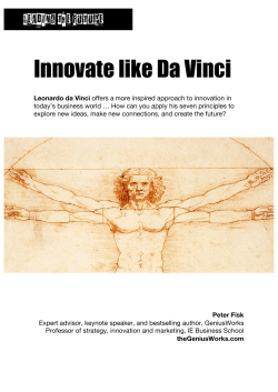 Innovate like Da Vinci