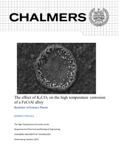The effect of K2CO3 on the high temperature corrosion of a FeCrAl
