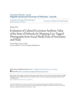 Evaluation of Cultural Ecosystem Aesthetic Value