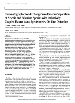 Chromatographic Ion-Exchange Simultaneous Separation of