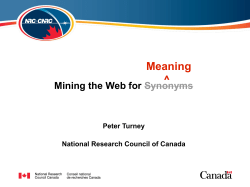 Meaning - VideoLectures.NET