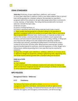 OSHA Standards for Trail Bridge