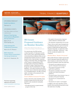 General Welfare Exclusions