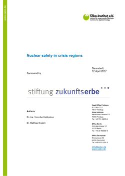Nuclear safety in crisis regions - &Ouml;ko