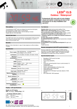 LEDI 15.S - Gorgy Timing