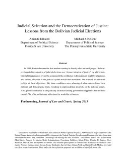 Judicial Selection and the Democratization of