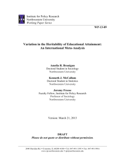 Variation in the Heritability of Educational Attainment