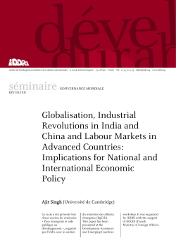 Globalisation, Industrial Revolutions in India and China and
