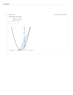 Question 1 2 3 4 5 6 7 8 9 10 11 12 Find the area of the region. f(x