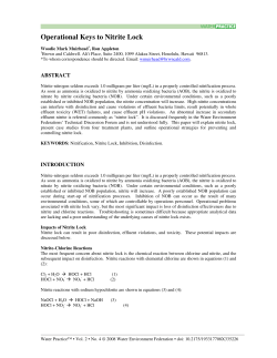 Operational Keys to Nitrite Lock