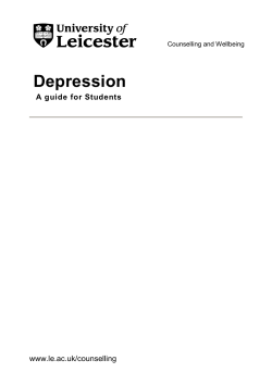 Depression - University of Leicester