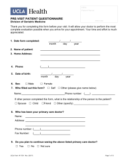 Geriatric Questionnaire