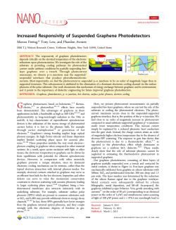 Increased Responsivity of Suspended Graphene Photodetectors