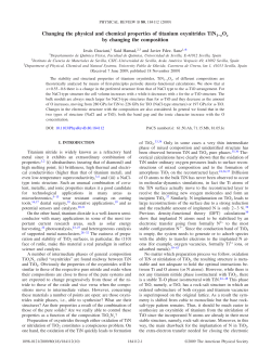 Changing the physical and chemical properties of titanium