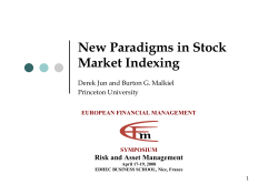 New Paradigms in Stock Market Indexing - EDHEC