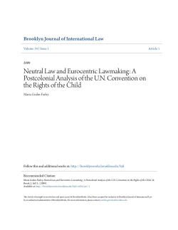 Neutral Law and Eurocentric Lawmaking: A