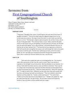 Minor Prophets, Major News: Rejoice and Exult