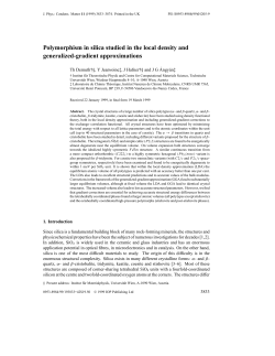 Polymorphism in silica studied in the local density and