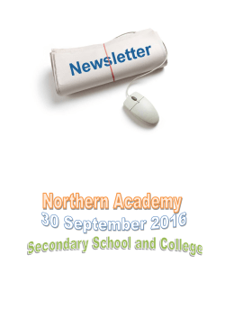Newsletter - 30 September 2016 Grd.7-12