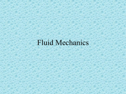 Fluid Mechanics - Stjosephcs.org