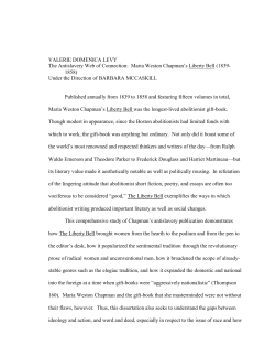 maria weston chapman: a literary biography