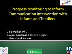 Progress Monitoring to Inform Communication Intervention