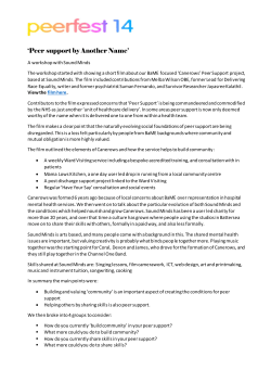 `Peer support by Another Name`