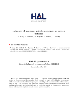 Influence of monomer-micelle exchange on micelle diffusion