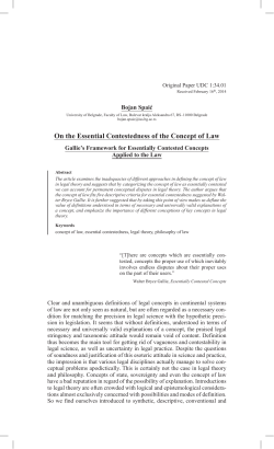 On the Essential Contestedness of the Concept of Law
