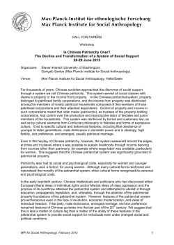 Call for Papers - Max Planck Institut für ethnologische Forschung