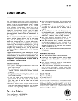 grout shading - Custom Building Products