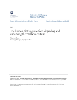 The human-clothing interface: degrading and