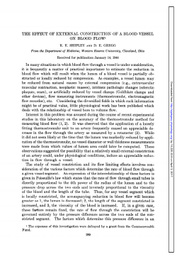 THE EFFECT OF EXTERNAL CONSTRICTION