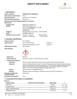 SDS - Wilbur-Ellis Agribusiness