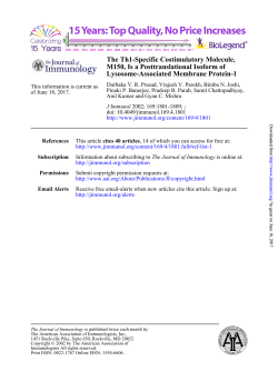 The Th1-Specific Costimulatory Molecule, M150, Is a