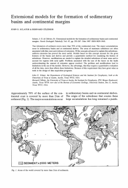 Extensional models for the formation of sedimentary basins and