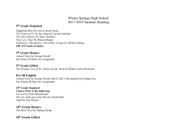 Summer Reading in list format