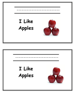 I Like Apples I Like Apples