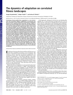 The dynamics of adaptation on correlated fitness