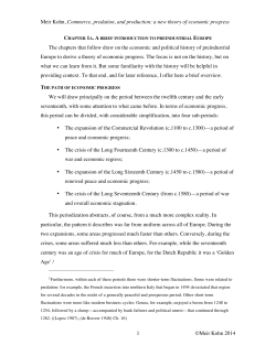 A brief introduction to preindustrial Europe