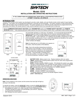 installation instructions