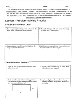 Lesson 7 Problem-Somving Practice