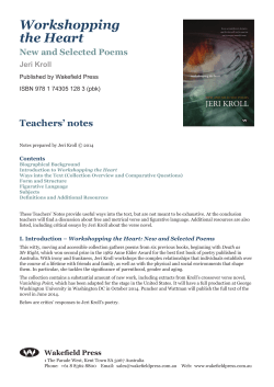 Teachers` notes - Wakefield Press