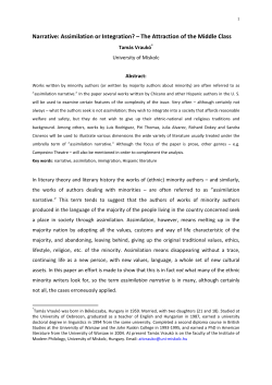 Narrative: Assimilation or Integration?