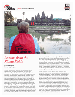 Lessons from the Killing Fields